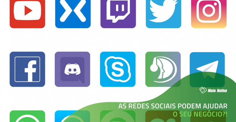 Redes Sociais - logo das principais redes sociais usadas hoje em dia