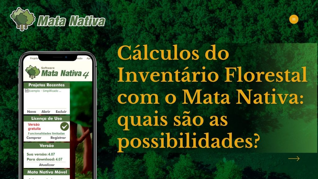 Cálculos do Inventário Florestal com o Mata Nativa_ quais são as possibilidades